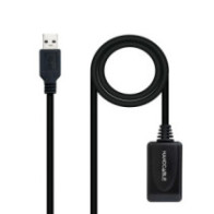 Cable USB amplificador activo USB 2.0 M/H 10 metros / Nanocable 10.01.0212