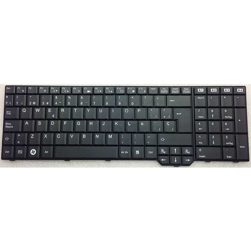Teclado compatible para portátil FUJITSU Amilo xa3520/pi3625/3530/3670  bk
