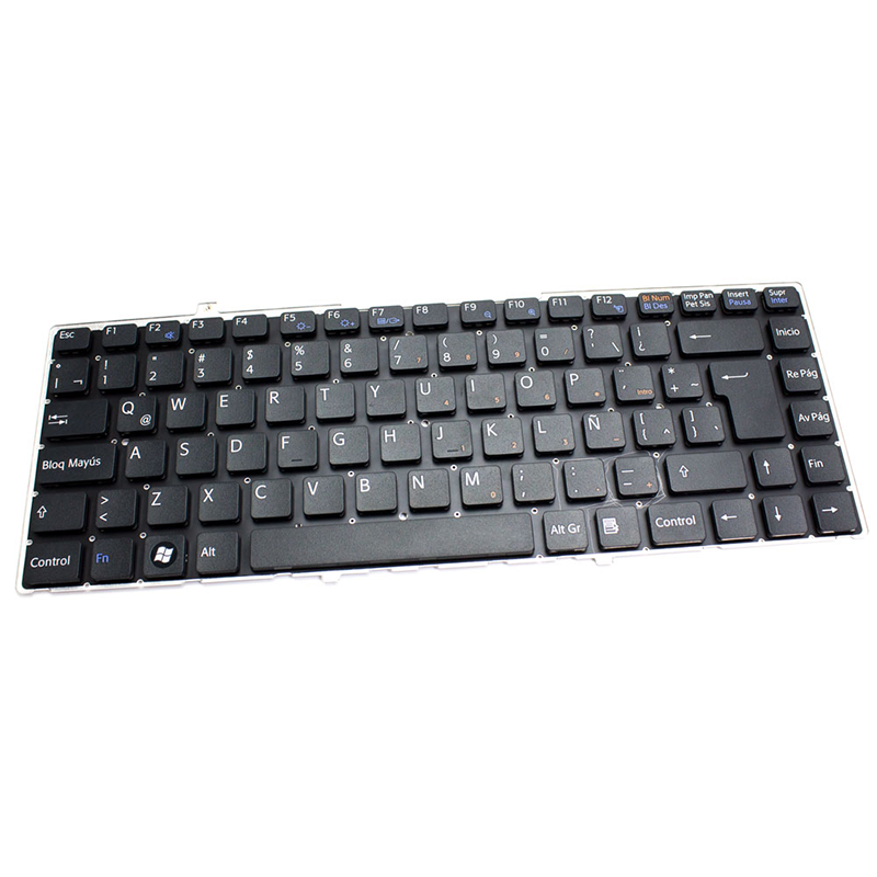 Teclado compatible para portátil SONY vgn-fw series sin marco negro