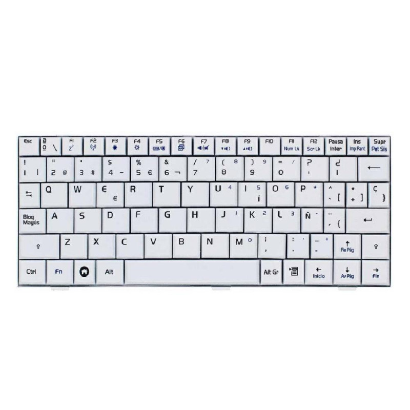 Teclado compatible para portátil ASUS EEEPC 700 Blanco