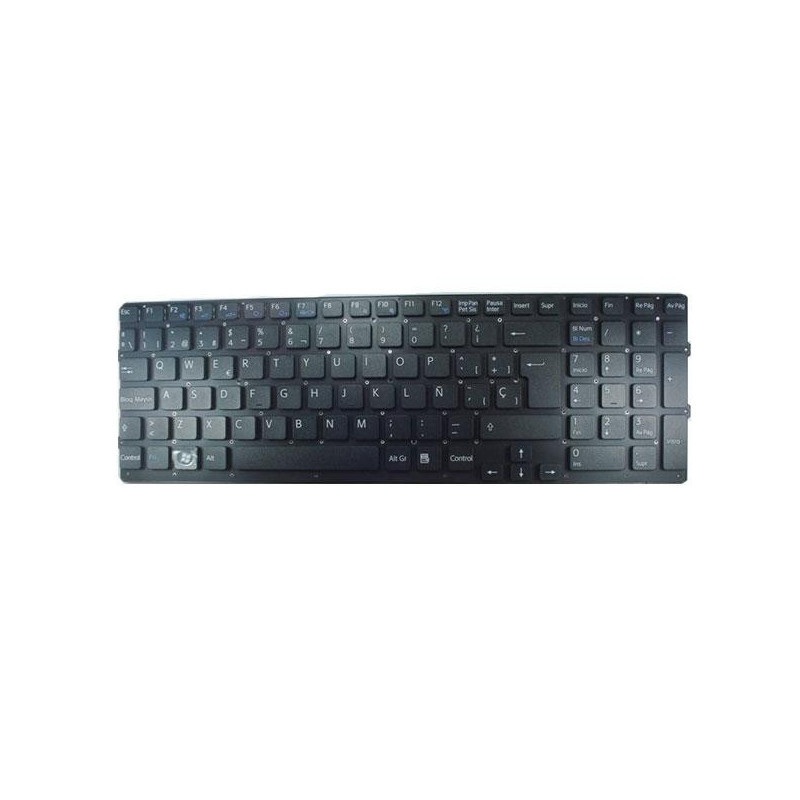 Teclado compatible para portátil SONY vpc-eb series negro sin marco
