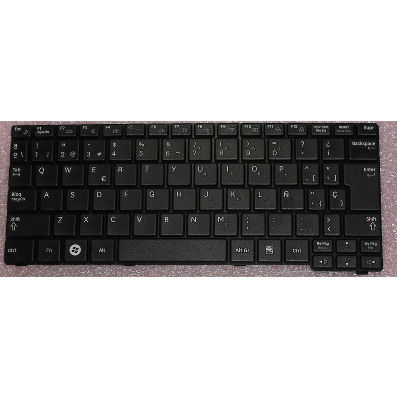 Teclado compatible para portátil SAMSUNG n120 / n140 / n145 / n148 / n150 / nb30 negro