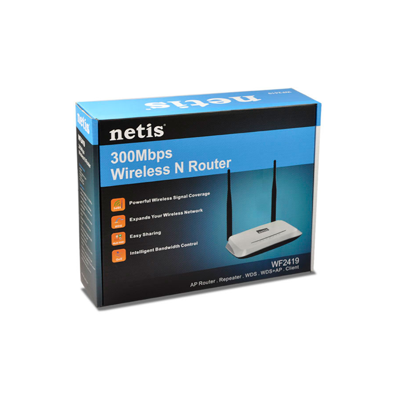 Router Wifi Netis WF2419 / 300mbps / 2 antenas 5 dbi