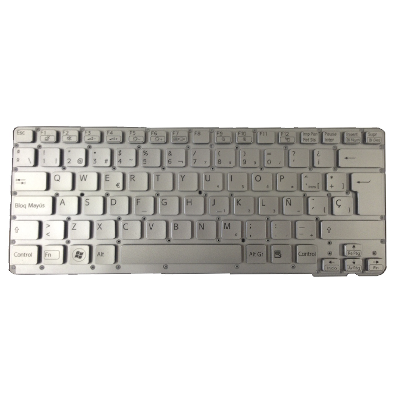 Teclado compatible para portátil SONY vpc-ca plata