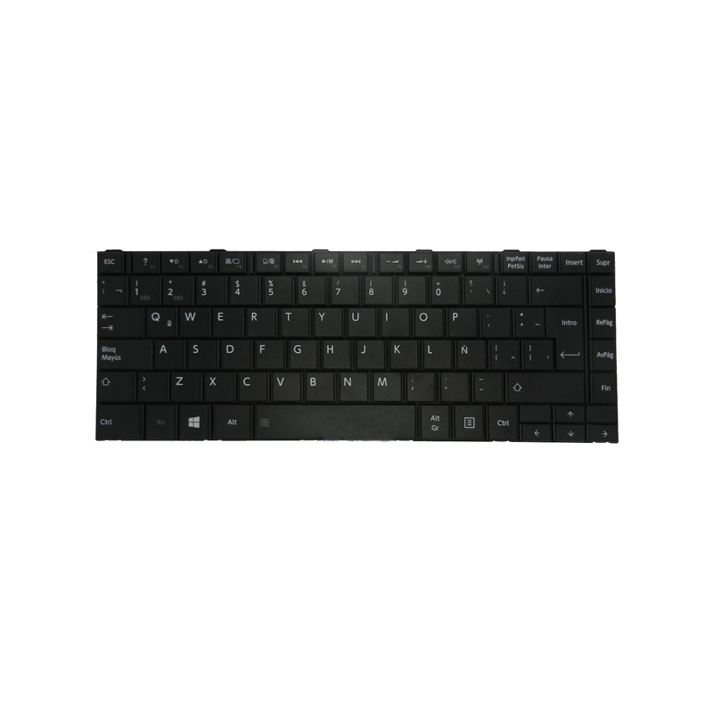 Teclado compatible para portátil TOSHIBA c40 / c40d / c40t / c45  negro