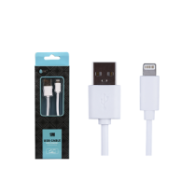 Cable datos USB 2.0 a Lightning IPhone 5-14 / 1m / 3.4a / AA101 / Blanco / One+