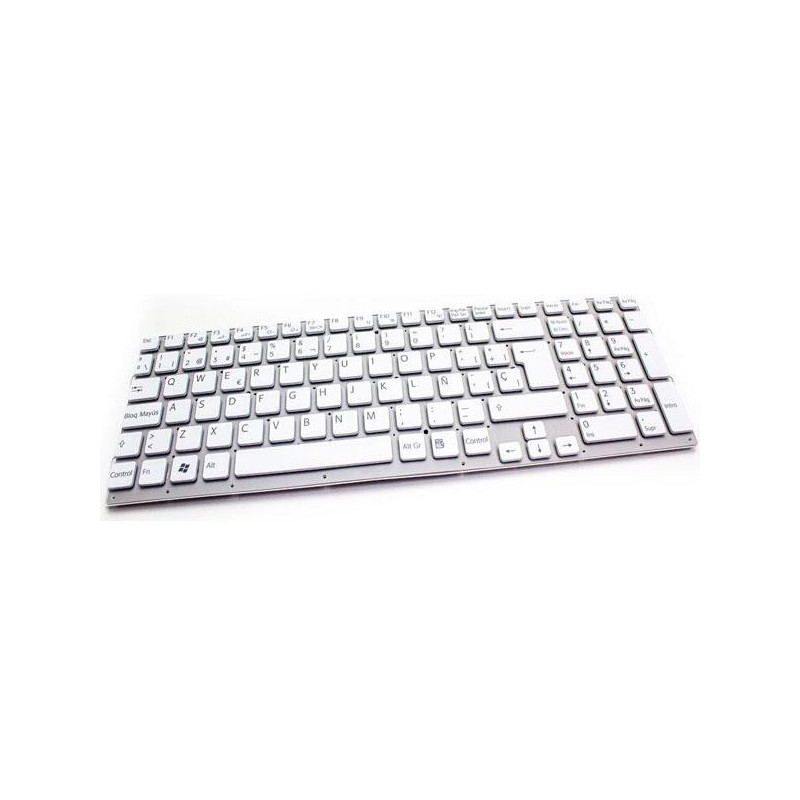 Teclado compatible para portátil SONY vpc-eb series blanco sin marco