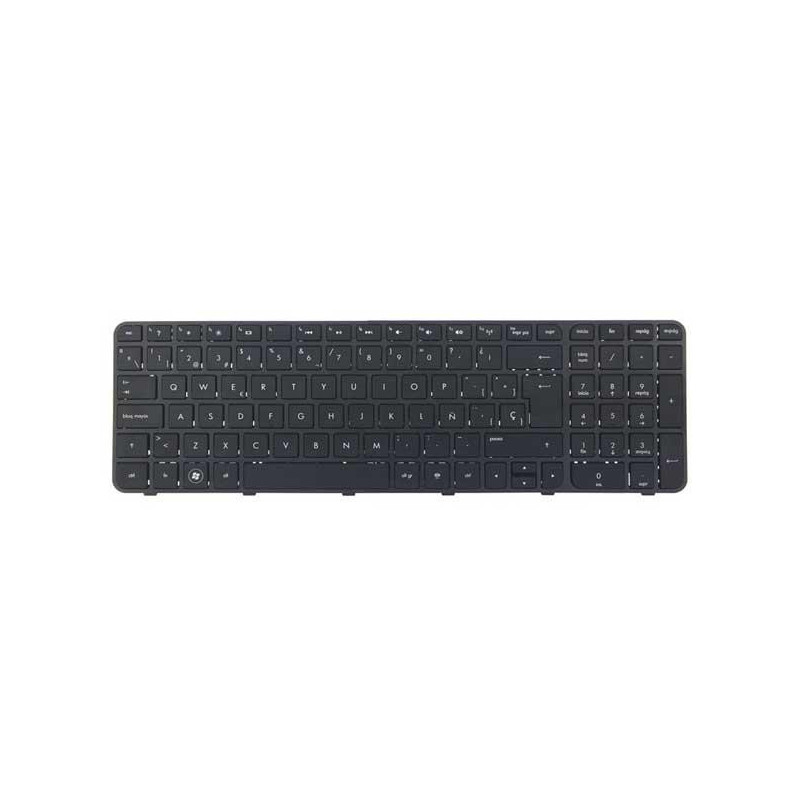 Teclado compatible para portátil HP g6-2000 negro con marco