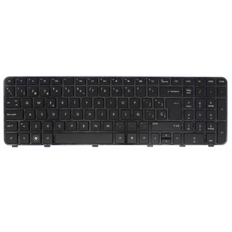 Teclado compatible para portátil HP dv6-6000 / dv6-6100 / dv6-6200 series negro