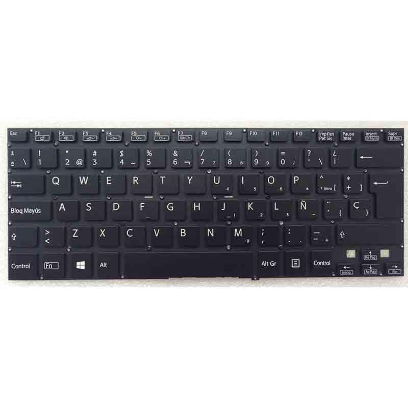 Teclado compatible para portátil SONY fit 14 negro