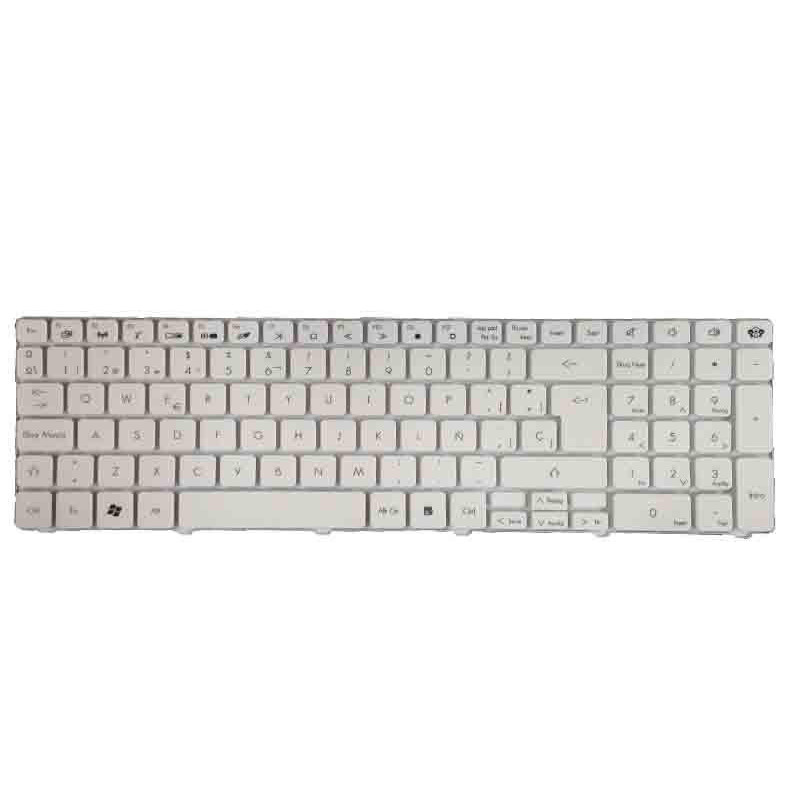 Teclado compatible para portátil PACKARD BELL tk85/tm85/tm86/tm87/tm89 blanco