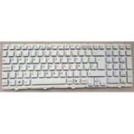 Teclado compatible para portátil SONY Vaio vpc-eh blanco sin marco