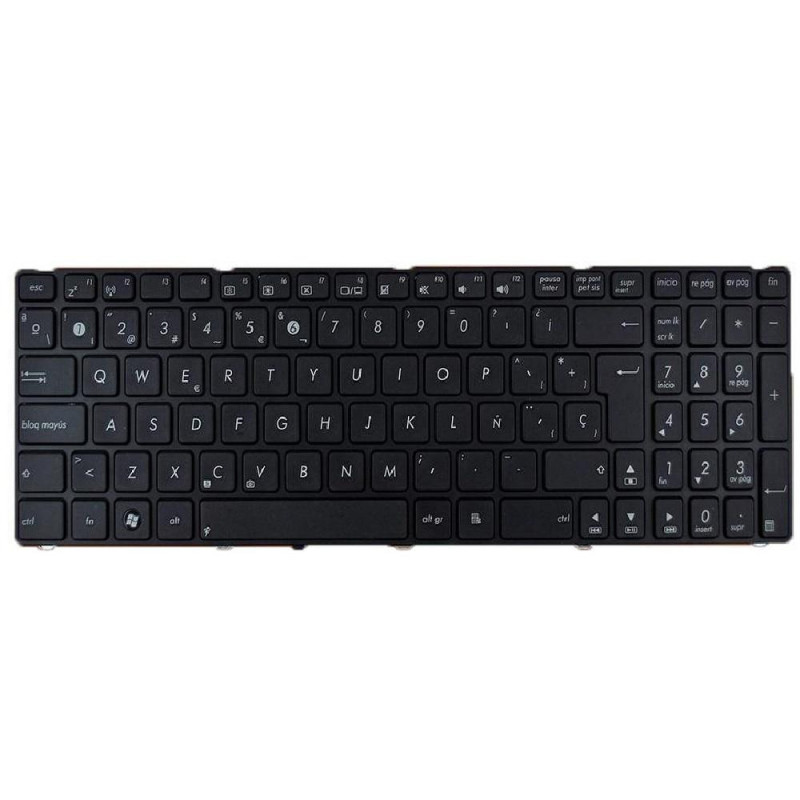 Teclado compatible para portátil ASUS K50 Version con marco