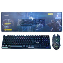 Combo Teclado + Raton USB Gaming Retroiluminado / Efecto Mecanico  / K3423 / MTK