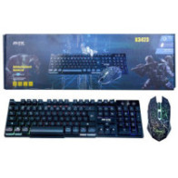 Combo Teclado + Raton USB Gaming Retroiluminado / Efecto Mecanico  / K3423 / MTK
