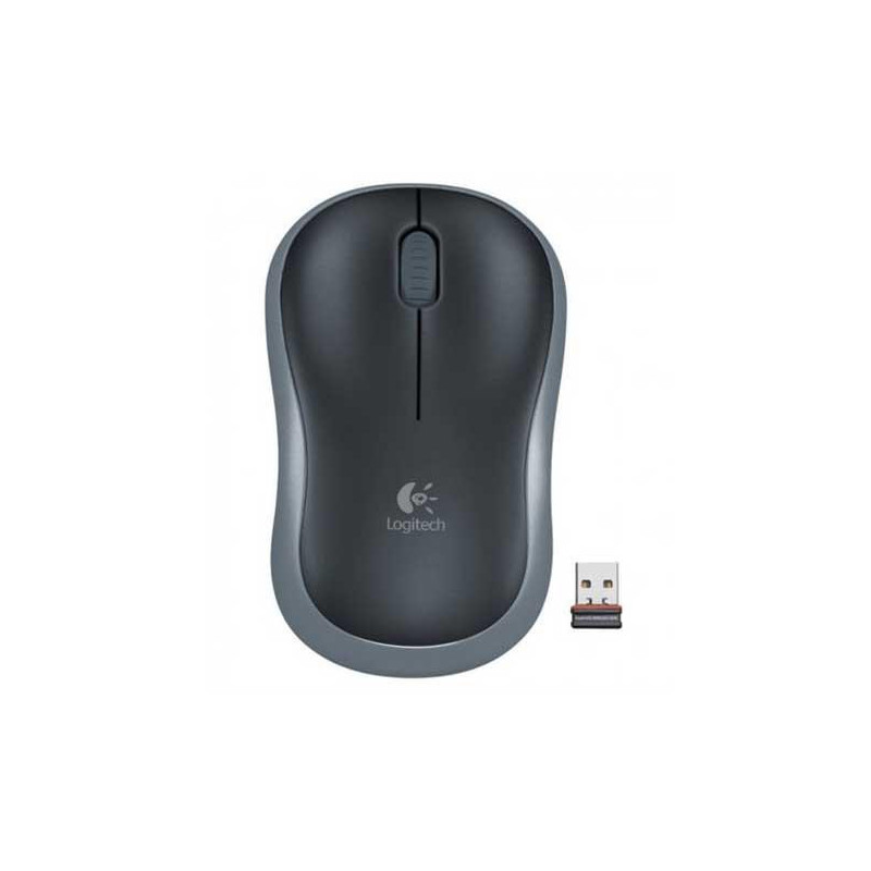 Raton óptico inalámbrico Logitech M185 Negro-Gris / 910-002235