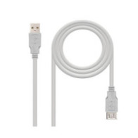 Cable prolongador USB 2.0  M/H  3m  Beige 10.01.0204