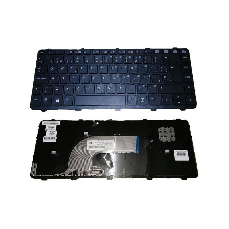 Teclado compatible para portátil HP Probook 430 g2 / 440 g1 / 445 g1 / 640 g1 / negro con marco
