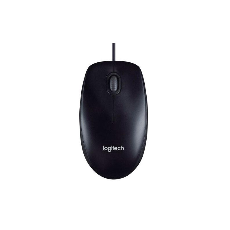Raton óptico USB Logitech M90 / 1.000dpi / Negro - Gris  910-001793