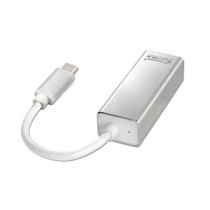 Adaptador conversor Type-C a Ethernet Gigabit RJ45 / 15cm / Nanocable 10.03.0402