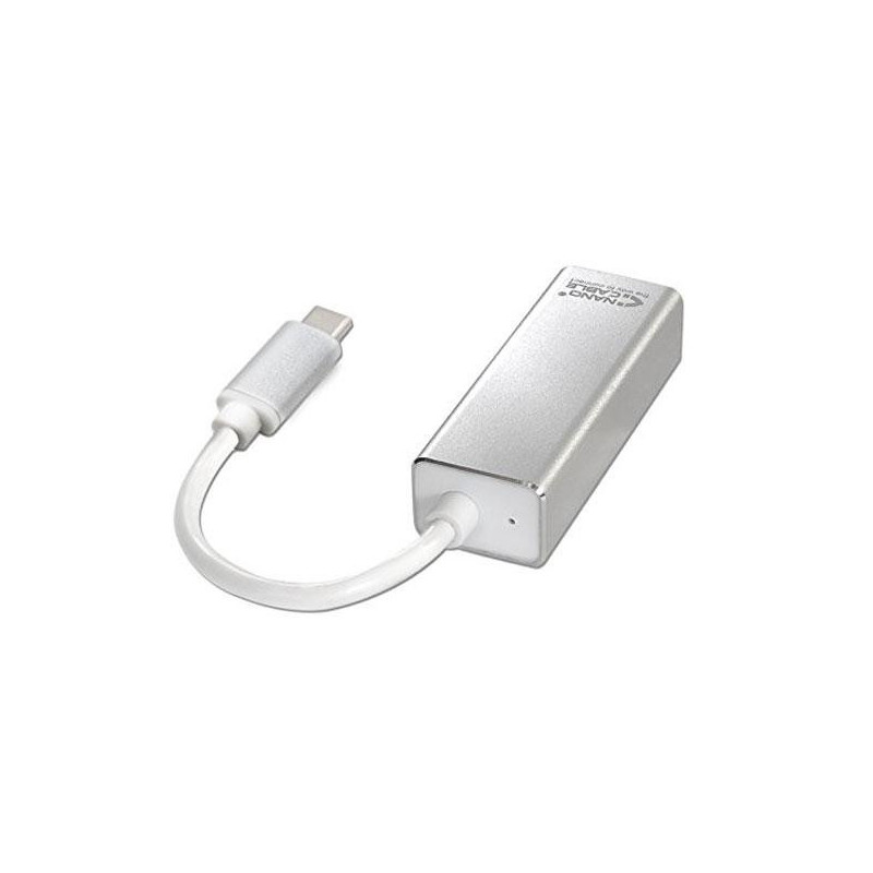 Adaptador conversor Type-C a Ethernet Gigabit RJ45 / 15cm / Nanocable 10.03.0402