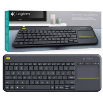 Teclado + Touchpad Inalambrico Logitech K400 Plus Negro / Tv