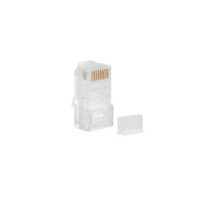 Conector RJ45 8 hilos cat.6e Utp con guia (pack 100 uds) Lanberg Plu-6000