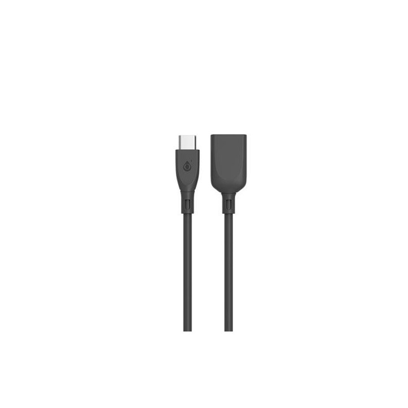 Cable OTG USB 2.0 Type-C / Nb1233 / 2.4a / 0.15cm / Negro / One+
