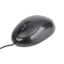 Raton óptico USB Gembird 1000 dpi / negro / ambidiestro / MUS-U-01