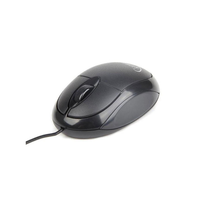 Raton óptico USB Gembird 1000 dpi / negro / ambidiestro / MUS-U-01
