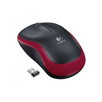 Raton óptico inalámbrico Logitech M185 Rojo  910-002237