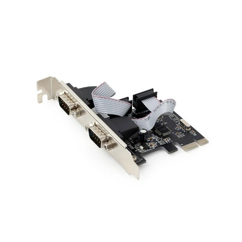 Tarjeta Pci express 2x Puertos Serie Db9 / Rs232 / Adaptador perfil bajo Gembird  SPC-22
