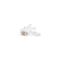 Conector RJ45 8 hilos cat.6e Utp con guias / Nanocable (pack 10 uds) 10.21.0201