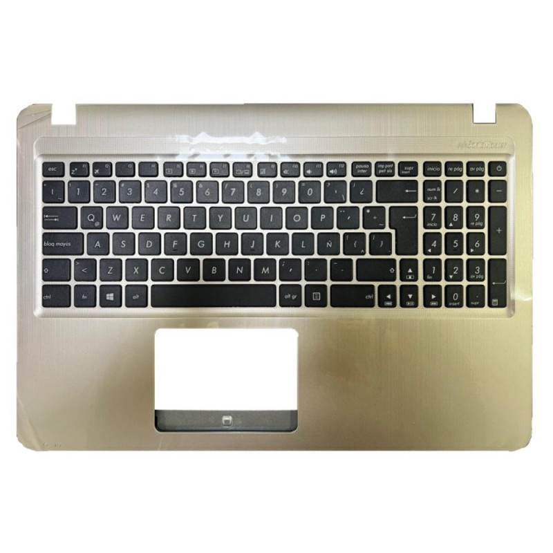 Top case + Teclado compatible para portátil ASUS A540 / X540 Dorado