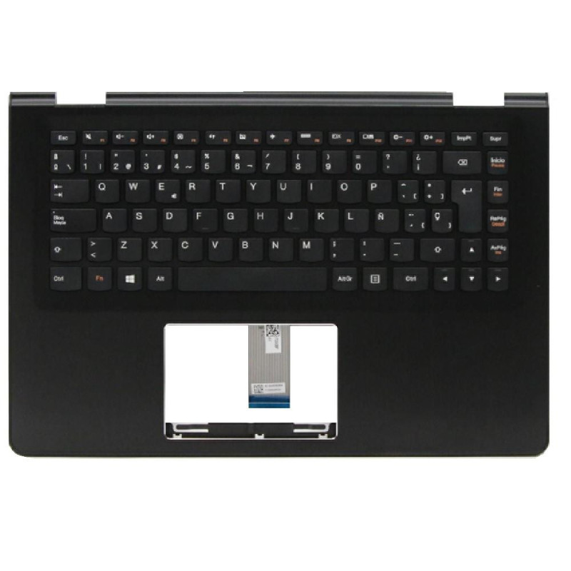 Top case + Teclado compatible para portátil LENOVO Yoga 500 Negro