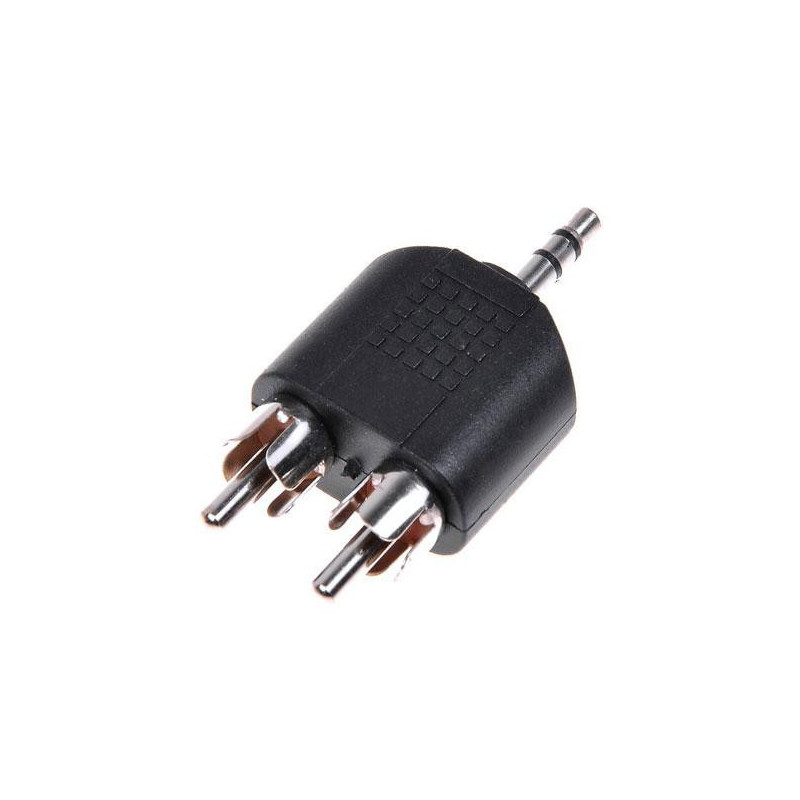 Adaptador Jack 3.5mm Macho a 2x Rca Macho / A-458 / Gembird