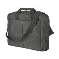 Maletin portatil Trust Primo Negro / Hasta 16 pulg. / Correa al hombro ajustable / Compartimento principal acolchado  21551