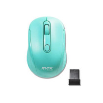 Raton inalámbrico GT641 krack 2.4Ghz / 1600 dpi / Verde agua / MTK