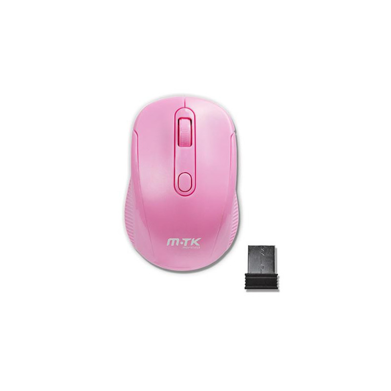 Raton inalámbrico GT641 Krack 2.4Ghz / 1600 Dpi / Rosa / MTK