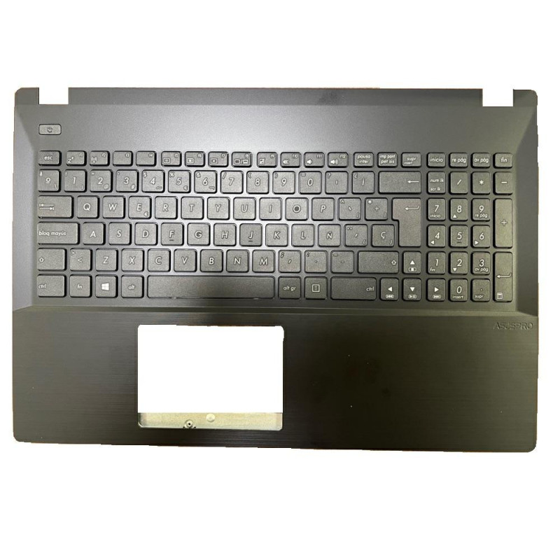 Top case + Teclado compatible para portátil ASUS P2520L Negro