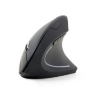 Raton óptico inalambrico ergonomico vertical Gembird / 6 Botones / Negro / MUSW-ERGO-01