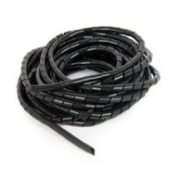 Organizador de cables en espiral 12mm / 10m / Negro / Cm-wr1210-01