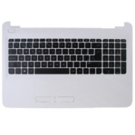 Top case + Teclado compatible para portátil HP 15-AY / 15-BA Plata