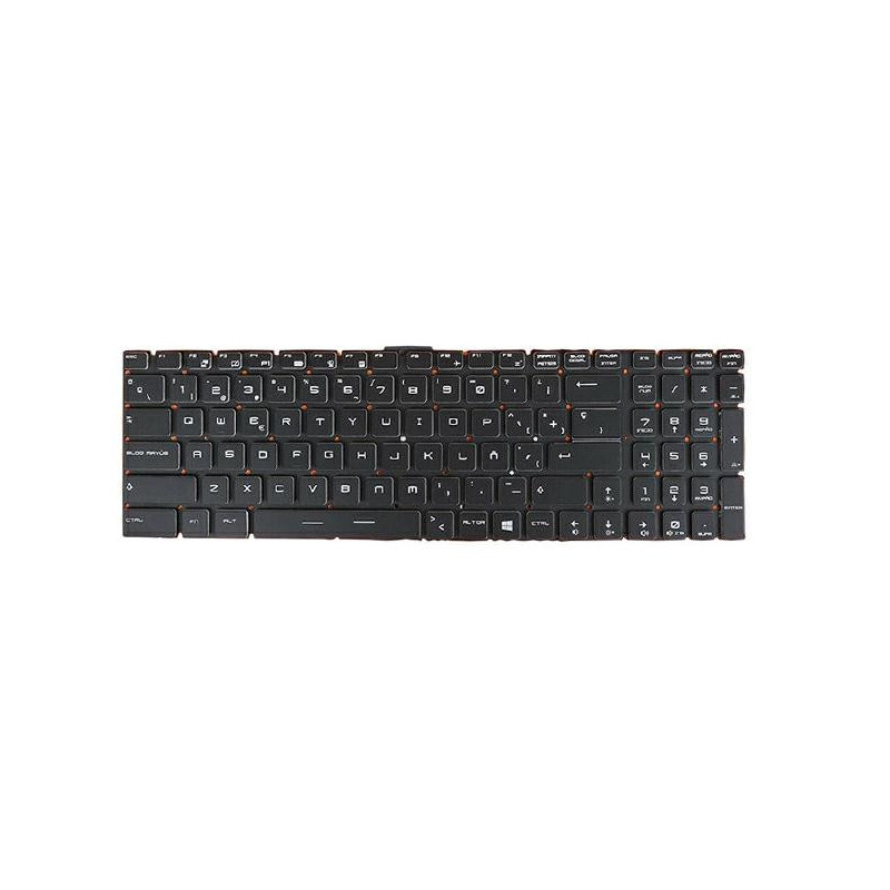 Teclado compatible para portátil MSI Gt72 / Gt62 / Ge62 / Ge72 / Ge73 / Gs60 / Gs70 / Retroiluminado / Negro