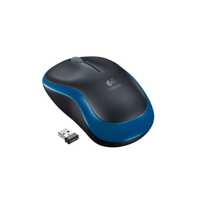 Raton óptico inalámbrico Logitech M185 Azul / 910-002236