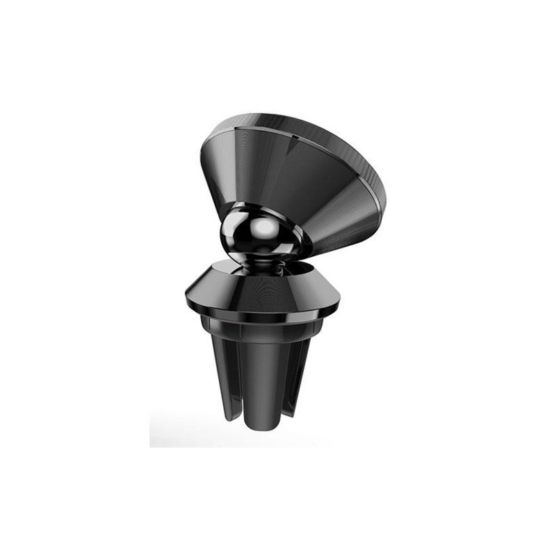 Soporte de coche para Movil magnetico rejilla Et797 / 360 Grados / Negro / Mtk