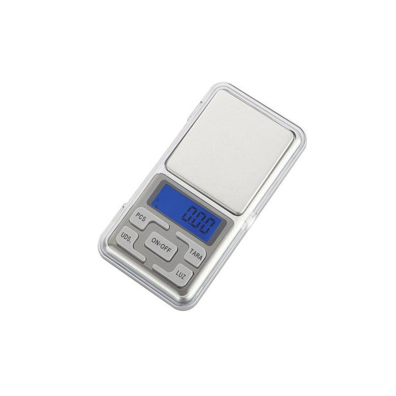 Báscula Digital NR9109 / 0.01g / Función de tara y descuento / Calibrable / Mini balanza de joyería /  Plata / One+