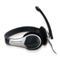 Auriculares con Microfono Conceptronic Polona / estereo / Jack 3.5mm / VoIp / negro - plata / CCHATSTAR2