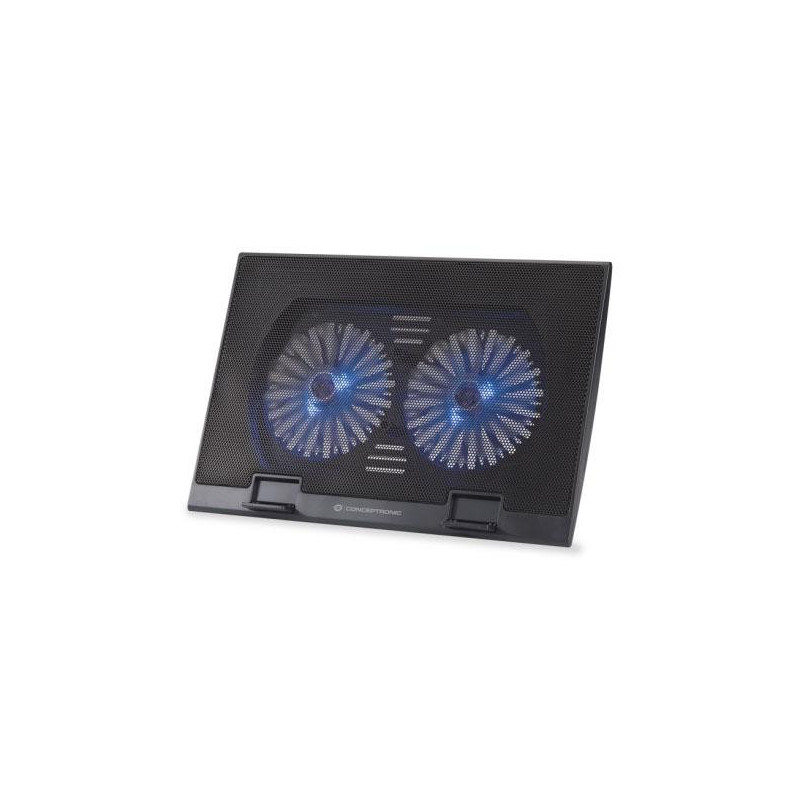 Base refrigeradora Conceptronic Thana M2 / Hasta 17 Pulg. / 2 vent. 125mm / 2 Usb / THANA02B