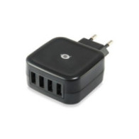 Cargador de red Usb x4 / 25w / Negro / Althea / Conceptronic / ALTHEA04B